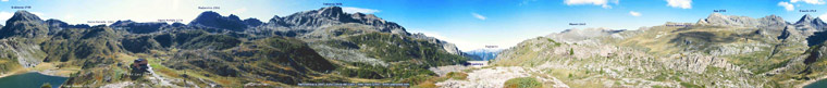 Panoramica a 360� sulla Conca del Rifugio Calvi