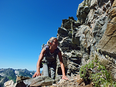 Un gran bel ‘divertente’ Pizzo di Cigola (2632 m) il 31 luglio 2014