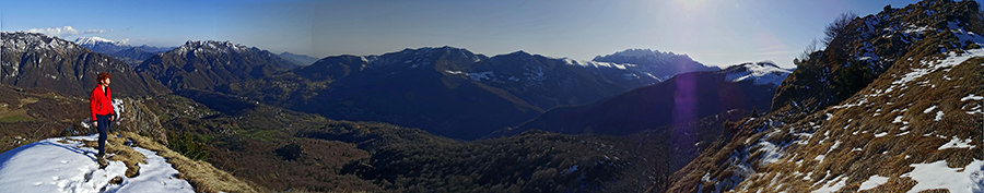 Sul CORNO ZUCCONE, guardiano della Val Taleggio, il 1 marzo 2016
