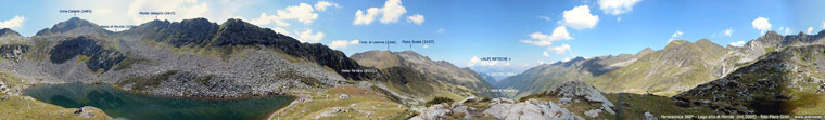 A 360&deg; al Lago alto di Porcile (mt.2095)