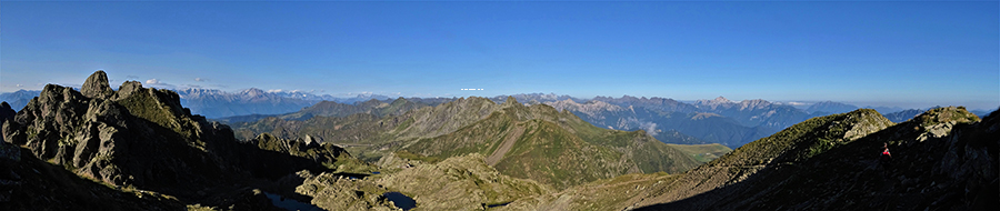 Panoramica dalla Cima di Valpianella-Piazzotti (2349 m)