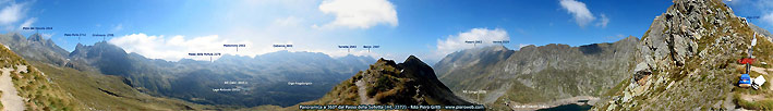 Dal Passo della Selletta (mt. 2372) panoramica a 360� sulla Valle del Monte Sasso e sulla Conca del Calvi