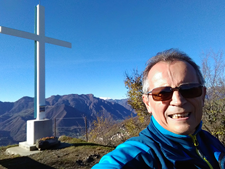MONTE CORNO (1030 m) e PIZZO RABBIOSO (1151 m) da Salvarizza di San Pellegrino Terme (923 m) il 14 novembre 2017 - FOTOGALLERY