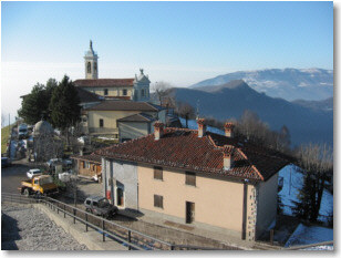 Panoramica sul centro di S. Antonio Abbandonato di Brembilla