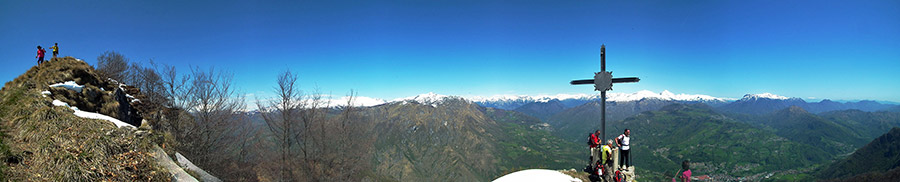 PIZZO GRANDE (1550 m.) del SORNADELLO sul SENTIERO ’PASSO LUMACA il 28 aprile 2012