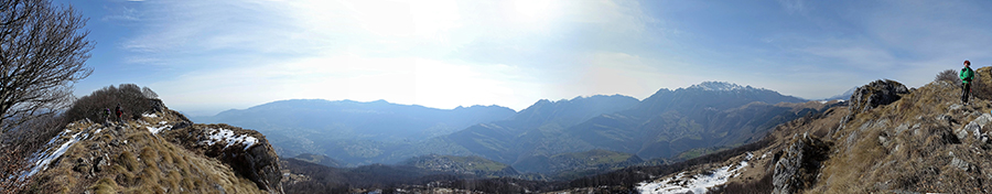 Panorama dal 571 in cresta sullo Zuc di Pralongone