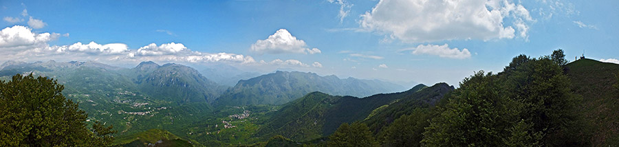 Dai Canti (1563 m.) vista panoramiva in Val Taleggio 