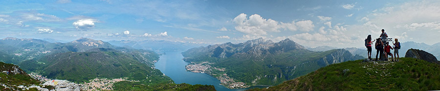 Panoramica in vetta al Corno Occ.di Canzo (1372 m.)
