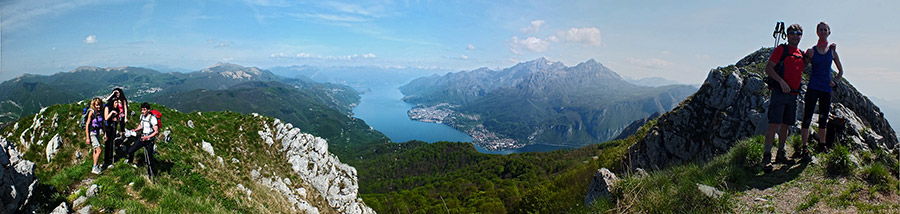 Panoramica sulla cresta di vetta del Corno Occ.di Canzo (1372 m.)