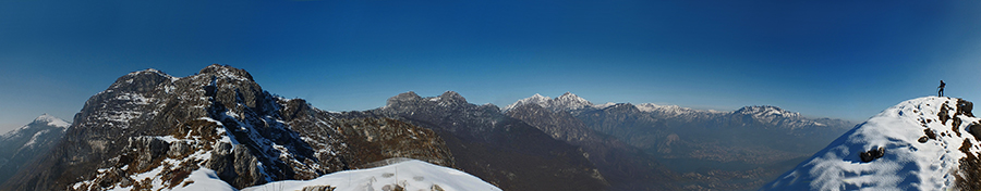 Panorama in cresta al Monte Birone (1116 m)