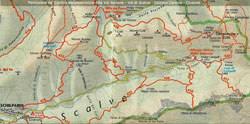 Cartina salita ai Campelli di Schilaprio e ai Monte Campioncino e Campione