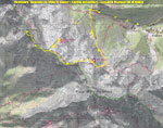 Cartina dei sentieri della Val di Scalve