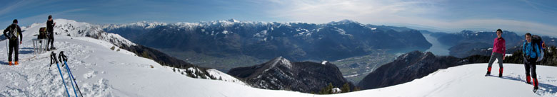 Dal Monte Alto verso Val Camonica e Lago d'Iseo