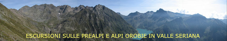 Escusrioni sulle Prealpi e Alpi Orobie di Valle Seriana