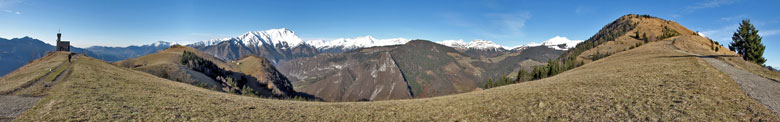 Dalla Cappella Alpina vista verso la Valzurio e le Orobie