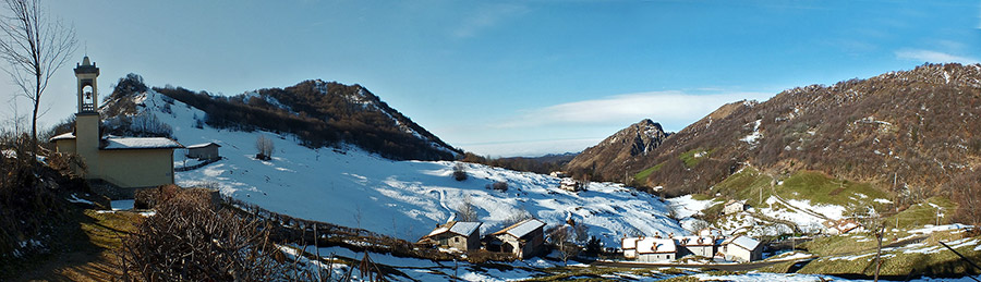 Salita alla cima (1227 m.) e all'anticima sud (1192 m.) del MONTE PODONA (1227 m.) il 31 marzo 2013