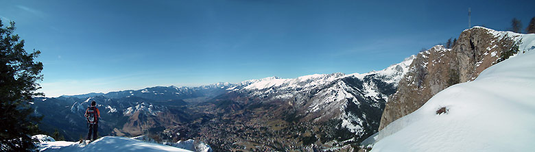 Panorama dal Monte Scanapà - 12 febbraio 2011
