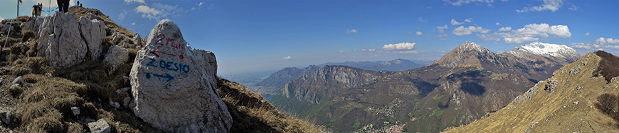 Vista panoramica verso lo Zucco di Desio e le Grigne