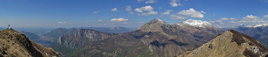 Vista panoramica dal Due Mani- Zucco di Desio verso i monti di Lecco e le Grigne