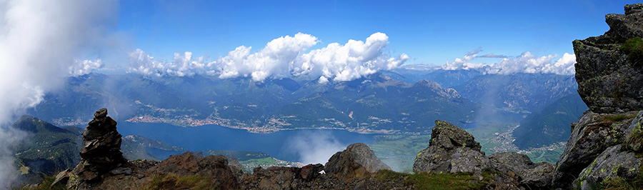Spettacolare vista sull'alto Lago di Como, i suoi monti ed oltre