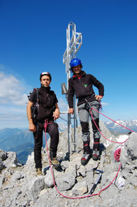 In Presolana con Roby Piantoni...emozionante salita con il grande apinista-guida alpina scalvino il 4 giugno 2009 - FOTOGALLERY
