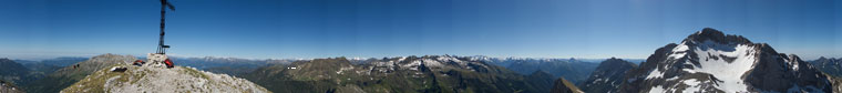Panoramica a 360° dalla cima di Corna Piana - foto Francesco Casati 12 giugno 09