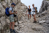 Monte Baldo - Passo del Cammino verso Rif. Punta Telegrafo - foto Gigliola Ziglioli 8 luglio 07