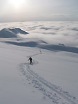 Salita di sci-alpinisti in cresta Grem -  foto Giorgio Marconi