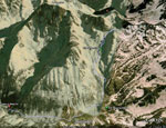 Tracciato percorso GPS - Gias delle Mosche 1591 m - Rif. Remondino 2465 m su cartina  3D Google