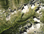 Tracciato percorso GPS - Carona-Diavolino-Diavolo su cartina 3D Google