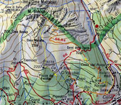 Cartina Monte Bles