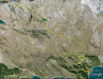 Tracciato percorso GP - Piz Grevasalvas su cartina  3D Google