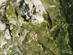 Tracciato percorso GPS Carona-Zerna  su Cartina 3D Google