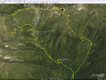 Tracciato percorso GPS -Veneroclo-Tagliaferr su cartina  3D Google