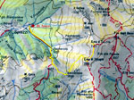 Cartina salita al Monte Timogno
