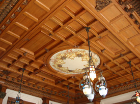 Splendido soffitto del Quarti nel vestibolo - foto Piero Gritti