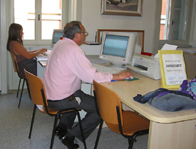 Biblioteca Civica - Sala computer e postazione Internet (Foto Piero Gritti)
