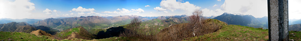 Panoramica a 360° dalla cima del Monte Gioco