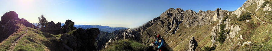 Dal Col dei Brassamonti vista su Torrione e Cima Alben