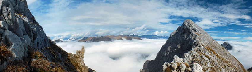 Dal colletto tra anicima e cima est Arera