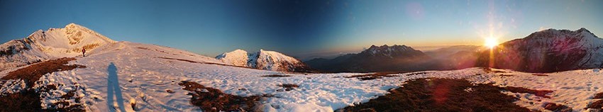 Tramonto sulle cime del M.A.G.A.
