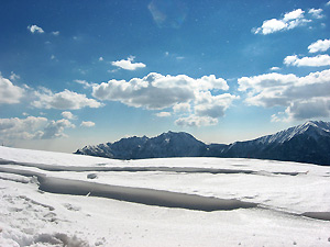 Il bianco della neve, l'azzurro del cielo