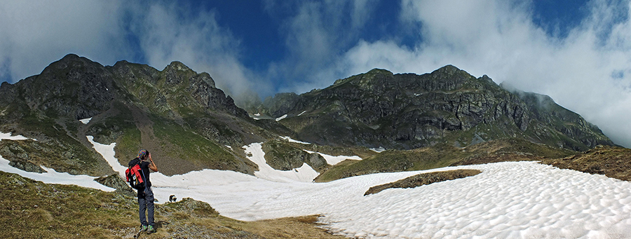 Ancora molta neve ai laghetti di Ponteranica