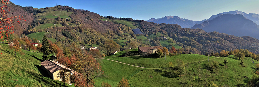 Panoramica verso Baita Campo con Cespedosio a dx