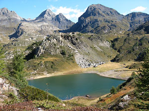Il Lago Rotondo nei pressi del Rifugio Calvi