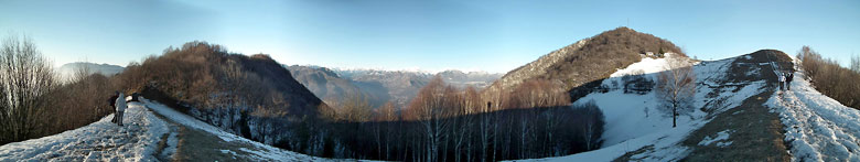 Dal colle di Sant'Anna verso il Canto Alto