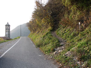 Uno dei due punti di partenza sopra la Chiesa di Catremerio - 7 nov. 07