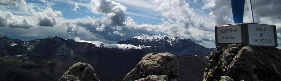 'Madonna delle Cime' in Corno Zuccone con vista in Resegone