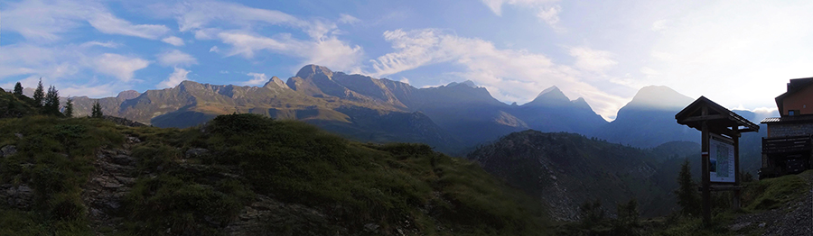 Dal Rif. Calvi vista verso il Pizzo del Diavolo di Tenda