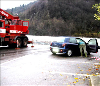 L'auto recuperata